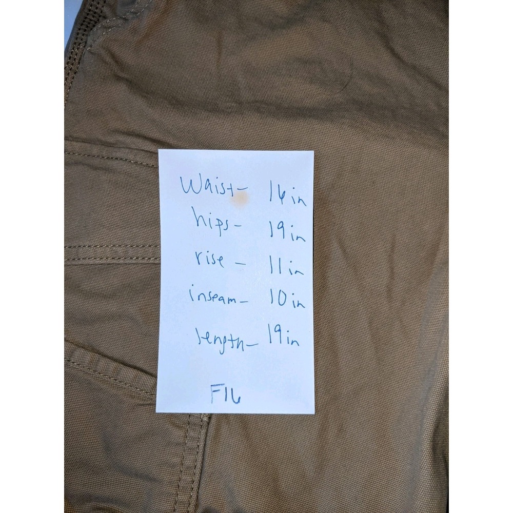 Carhartt Shorts Relaxed Fit Size 32 Tan Pockets Cargo Shorts - Picture 2 of 16